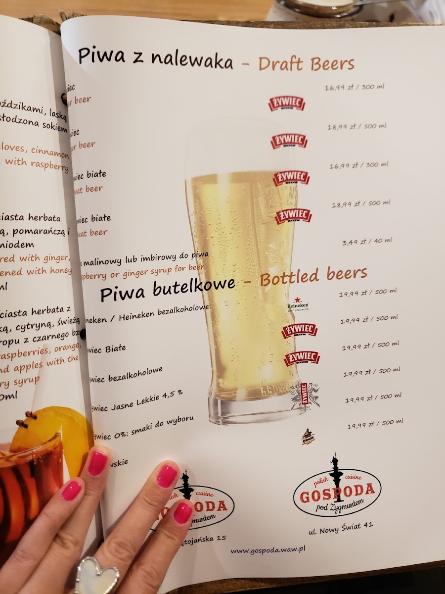Menu Gospoda Pod Zygmuntem-6